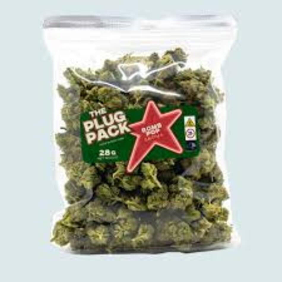 The Plug Pack Bomb Pop Flower  (Sativa) 20.66% {28g}