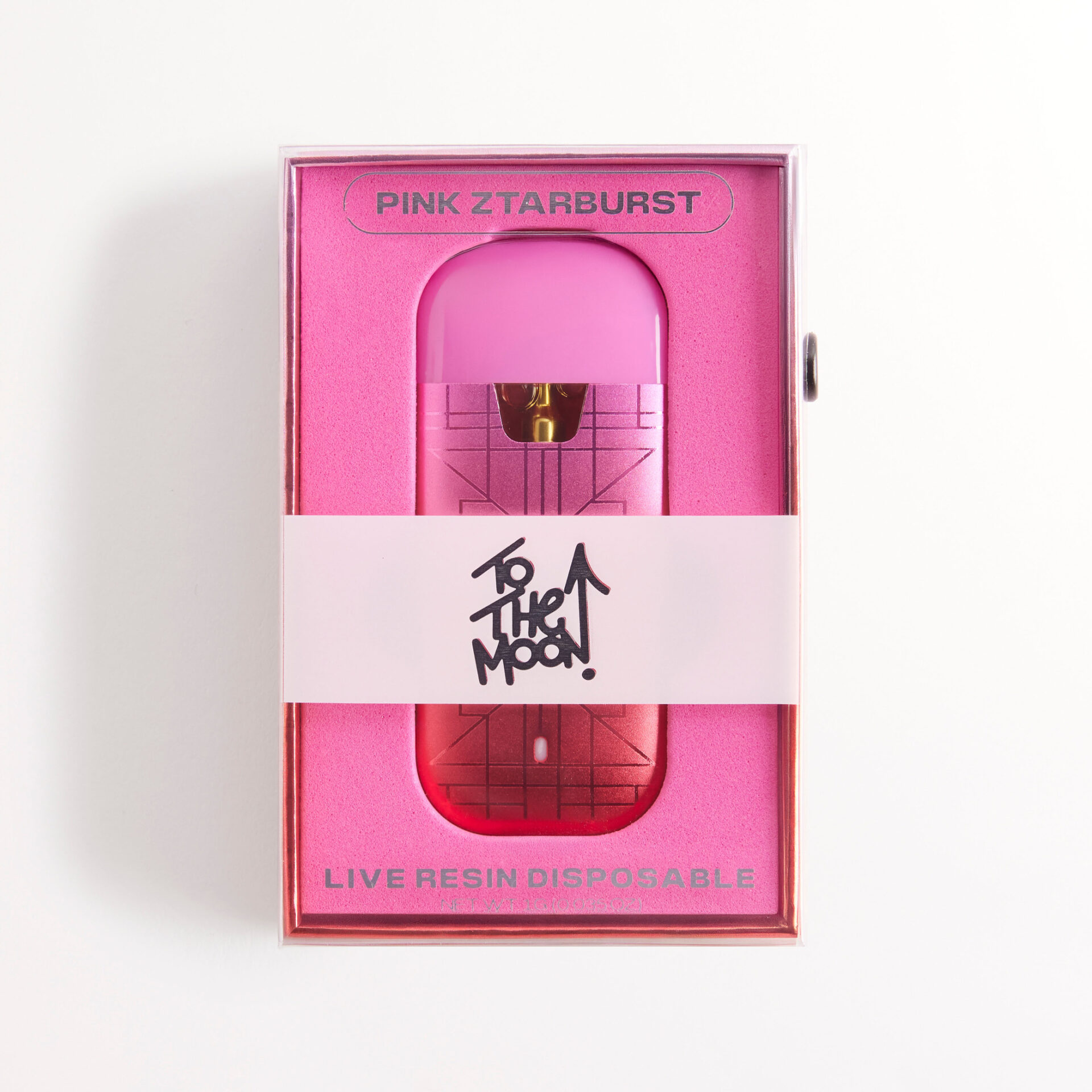 To The Moon Pink Ztarburst Live Resin All-In-One Vapes  (Hybrid) 79.10% {1g}