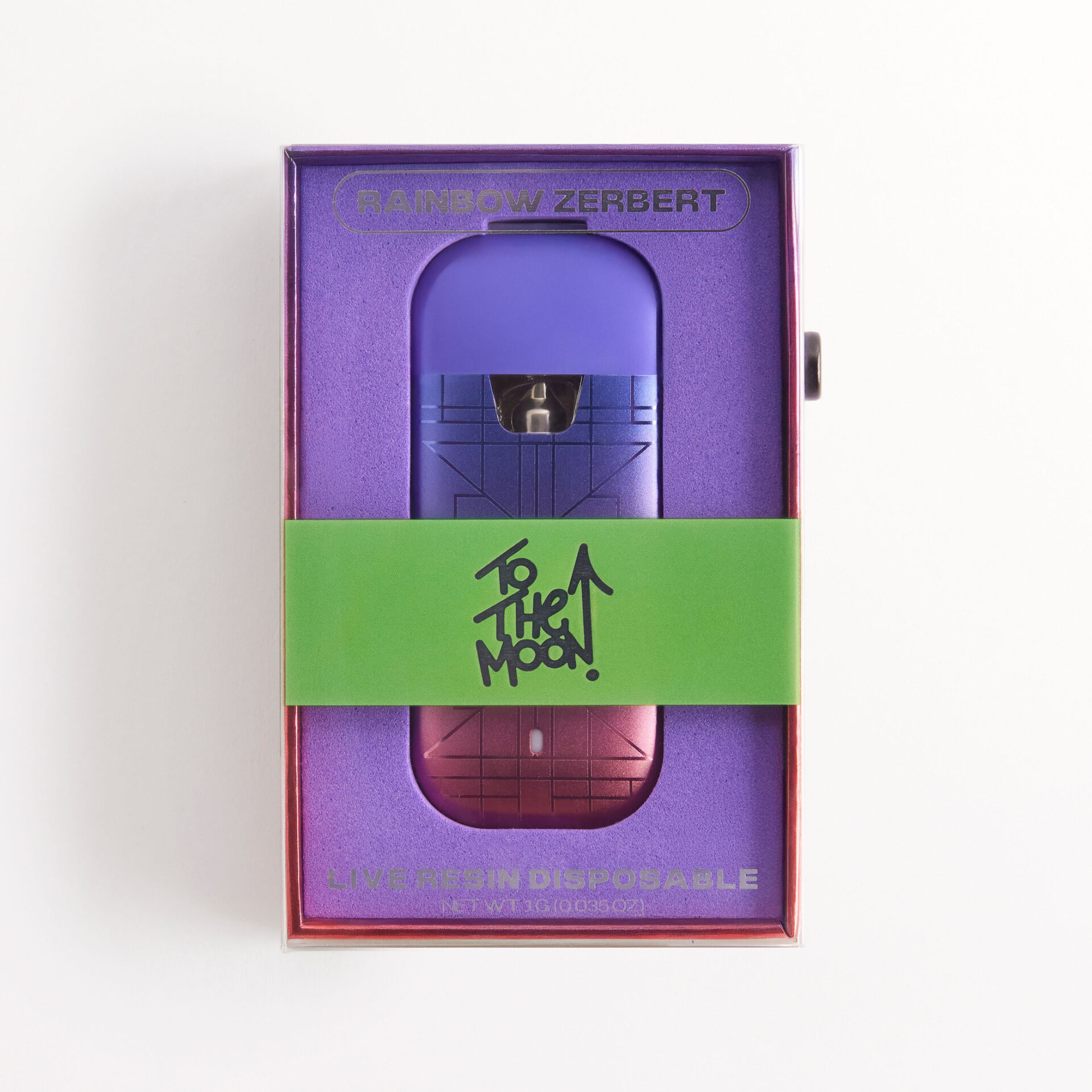 To The Moon Rainbow Zerbert Live Resin All-In-One Vapes  (Indica) 78.78% {1g}