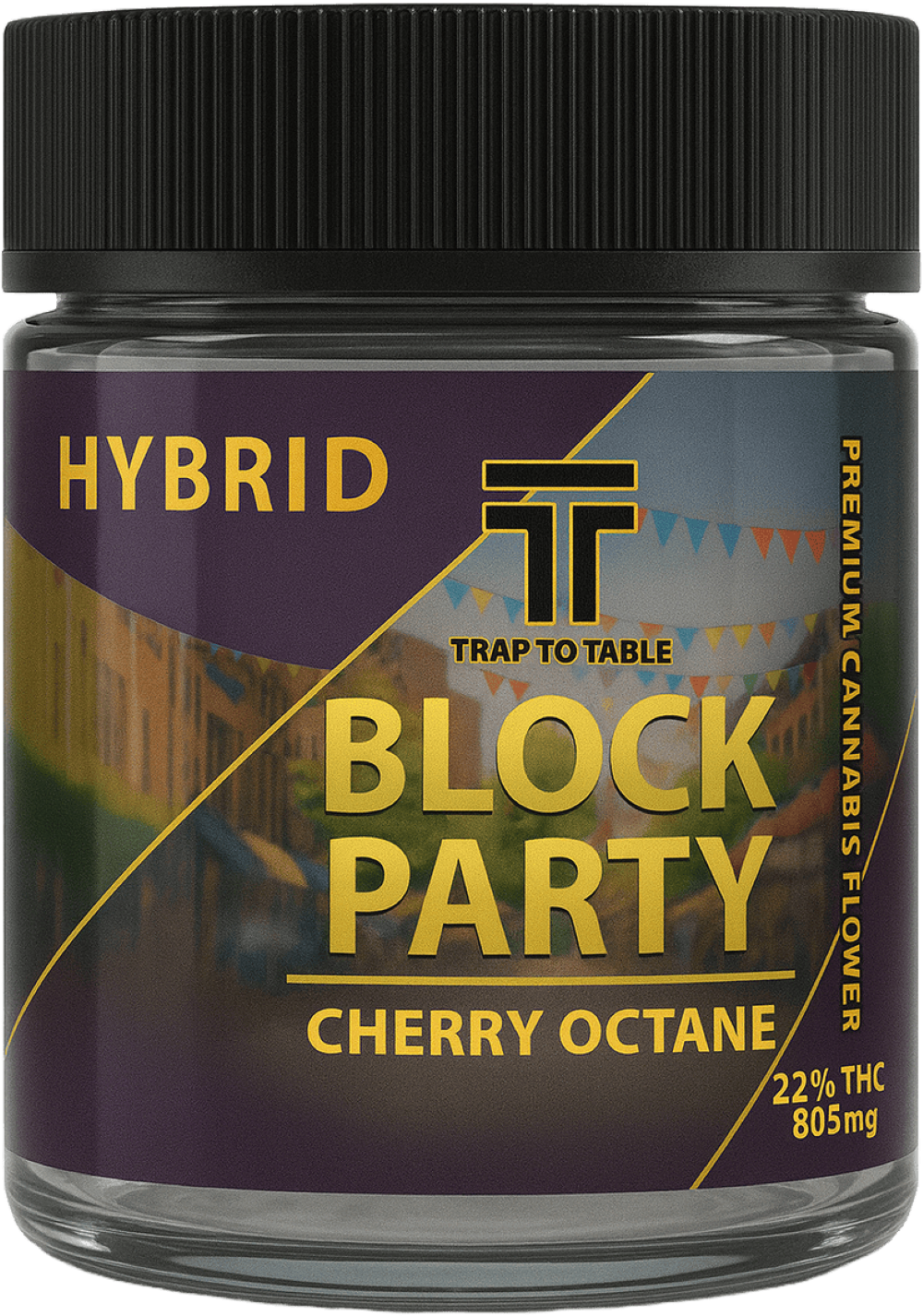Trap To Table Chery Octane Block Party Flower  (Hybrid) 27% {3.5g}