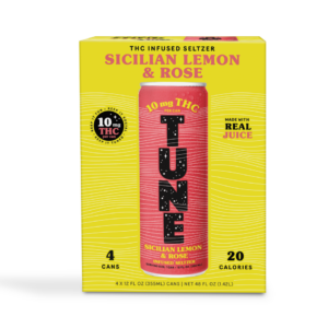 Tuned Sicilian Lemon and Rose Drink 4-pack {20mg}