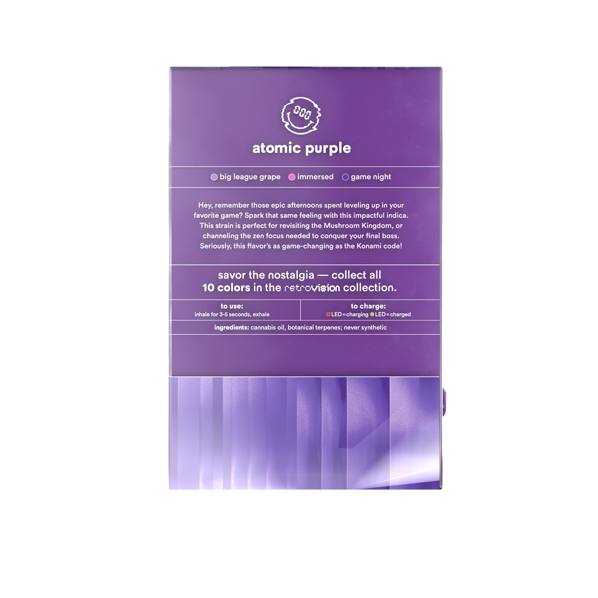 TURN Atomic Purple Retrovision All-In-One Vapes (Indica) 81.75% {2g}