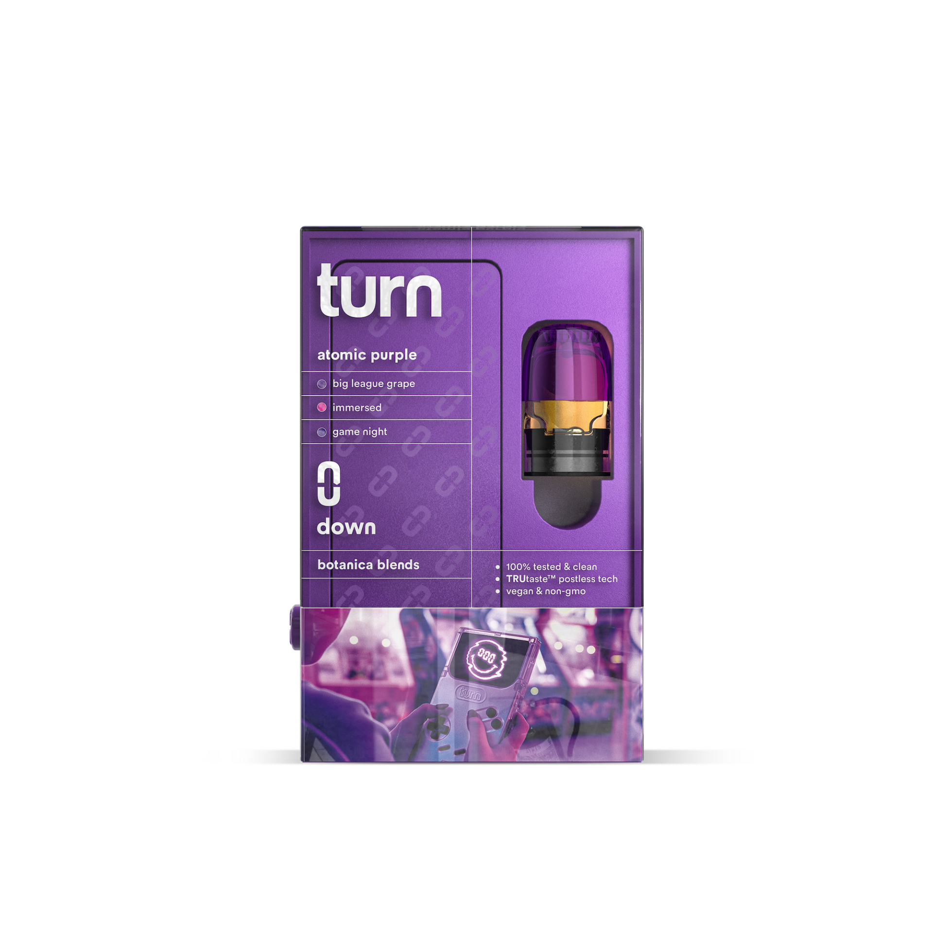 TURN Atomic Purple Retrovision Vape Pods  (Indica) 81% {1g}