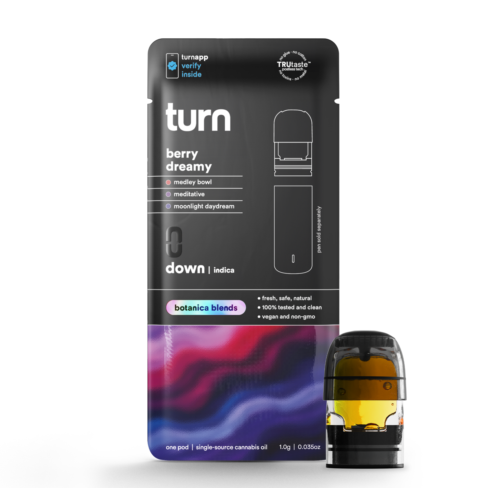 TURN Berry Dreamy Vape Pods  (Indica) 90% {1g}