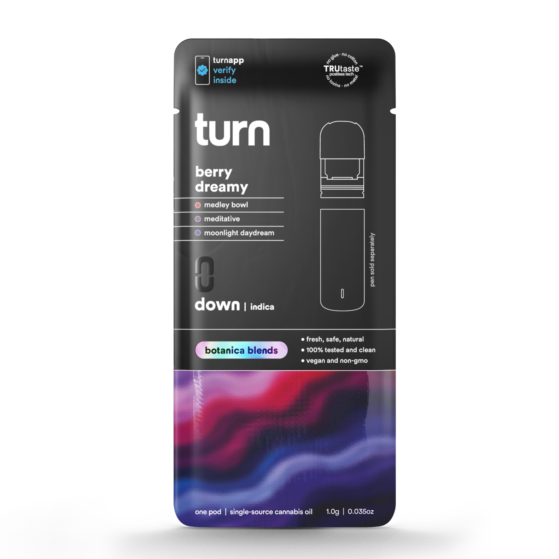 TURN Berry Dreamy Vape Pods  (Indica) 90% {1g}