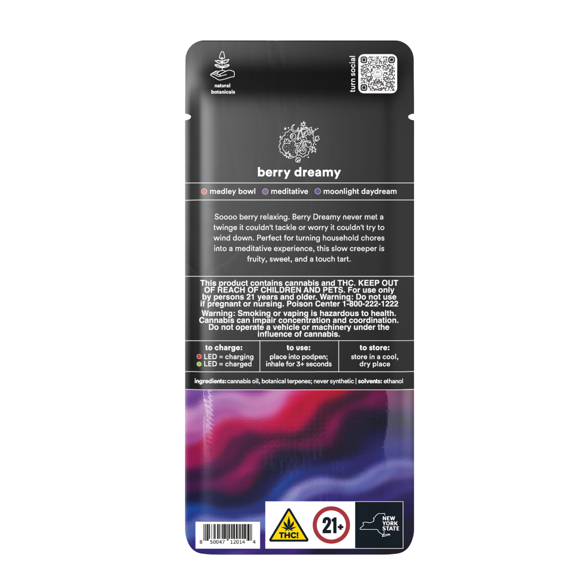 TURN Berry Dreamy Vape Pods  (Indica) 90% {1g}