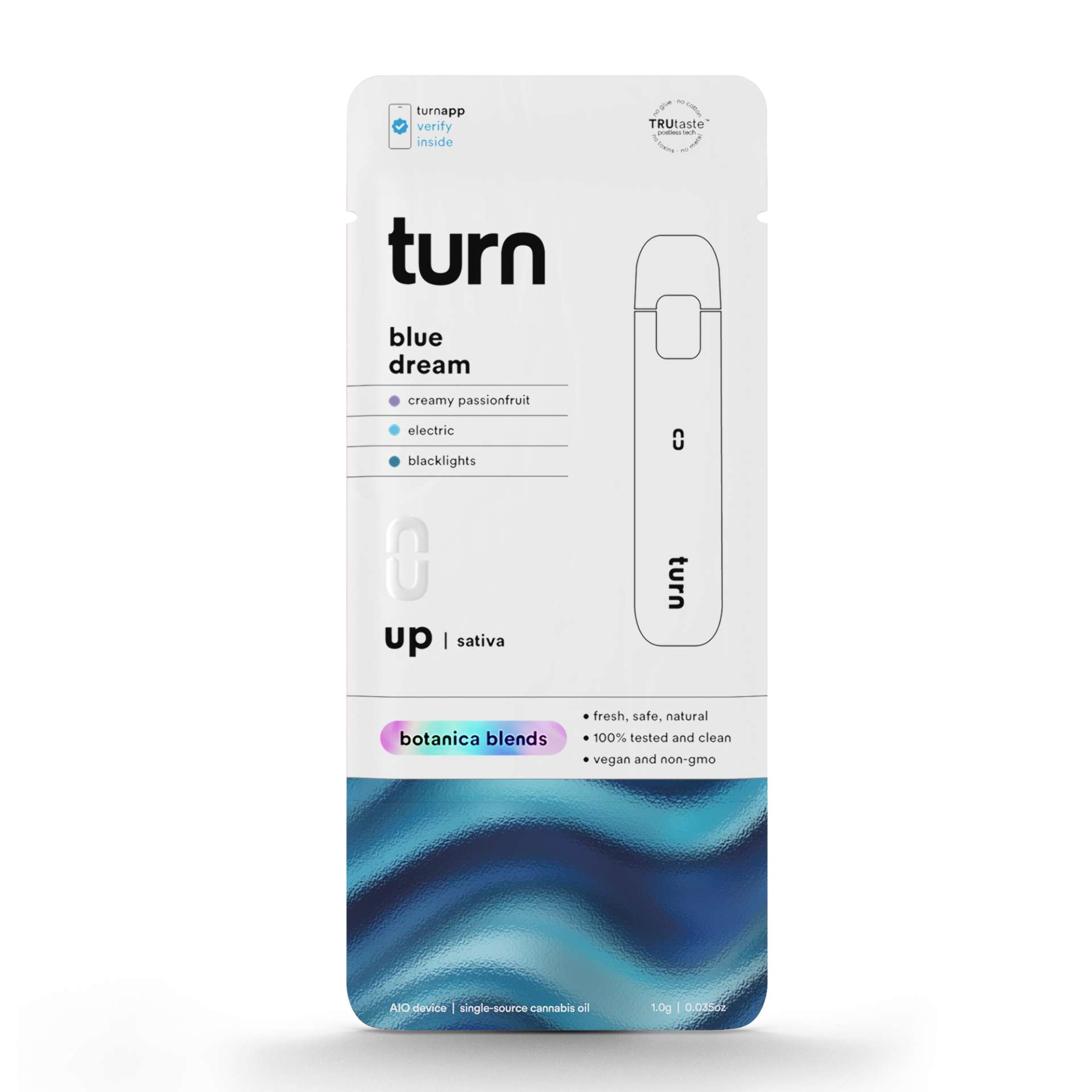 TURN Blue Dream All-In-One Vapes (Sativa) 89% {1g}