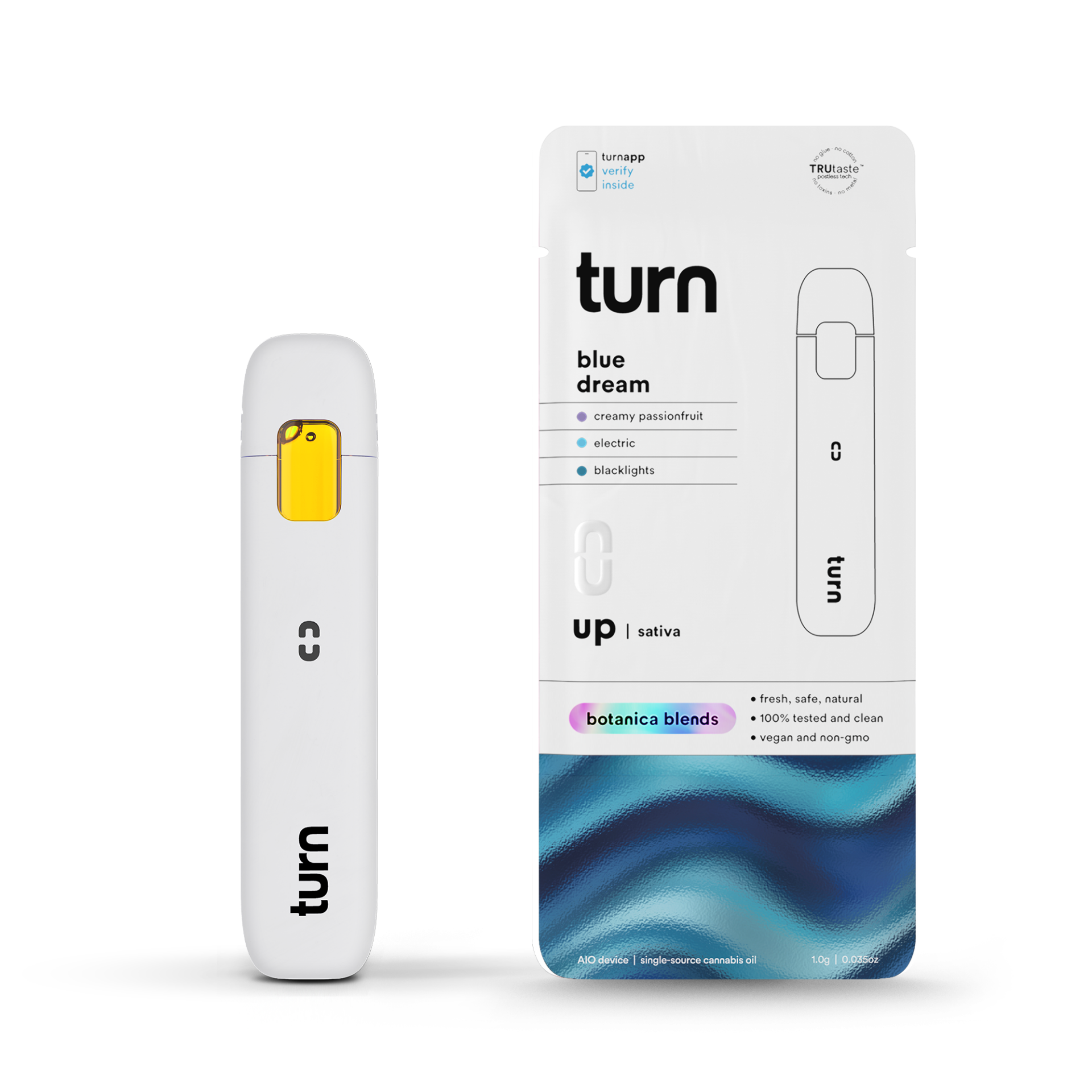 TURN Blue Dream All-In-One Vapes (Sativa) 89% {1g}