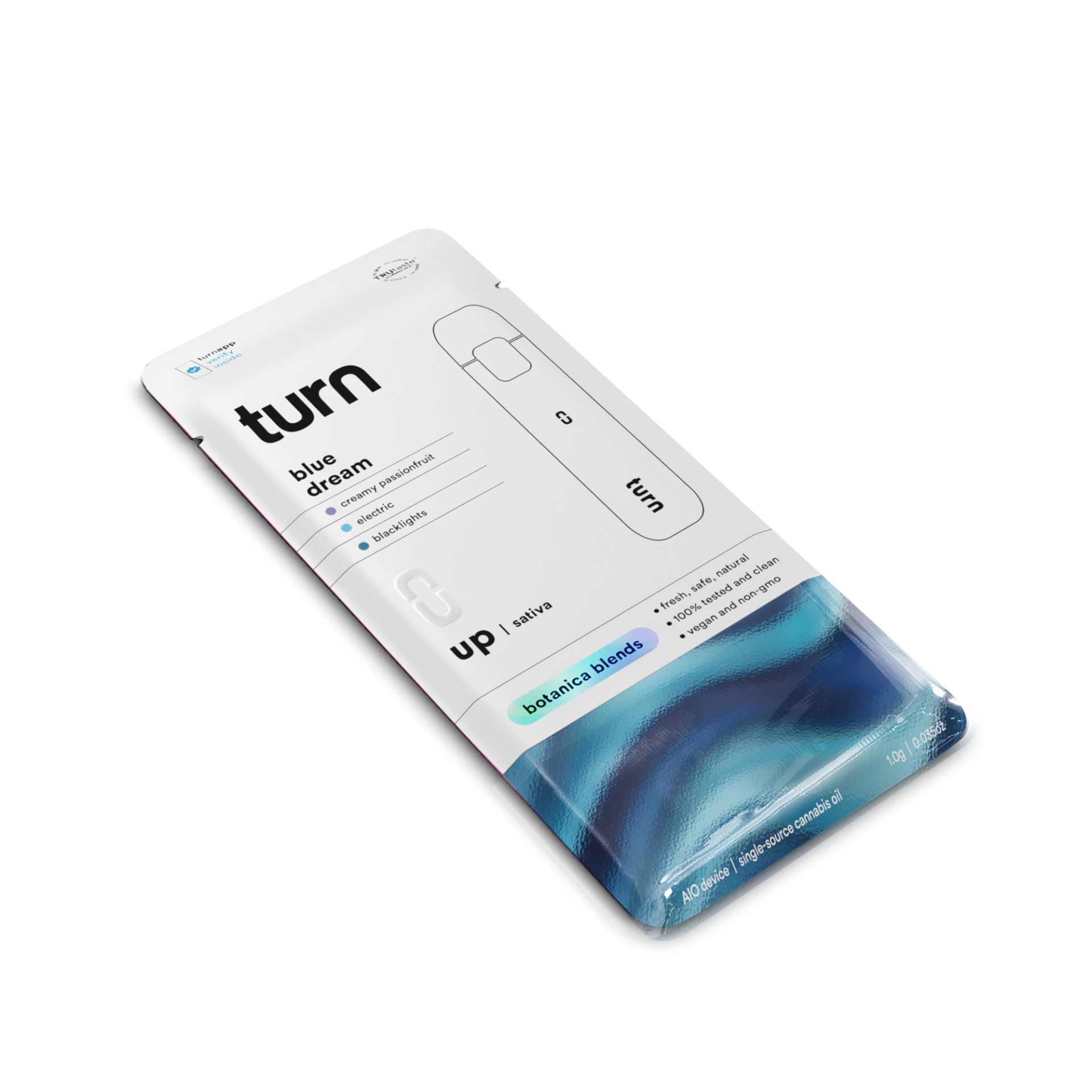 TURN Blue Dream All-In-One Vapes (Sativa) 89% {1g}