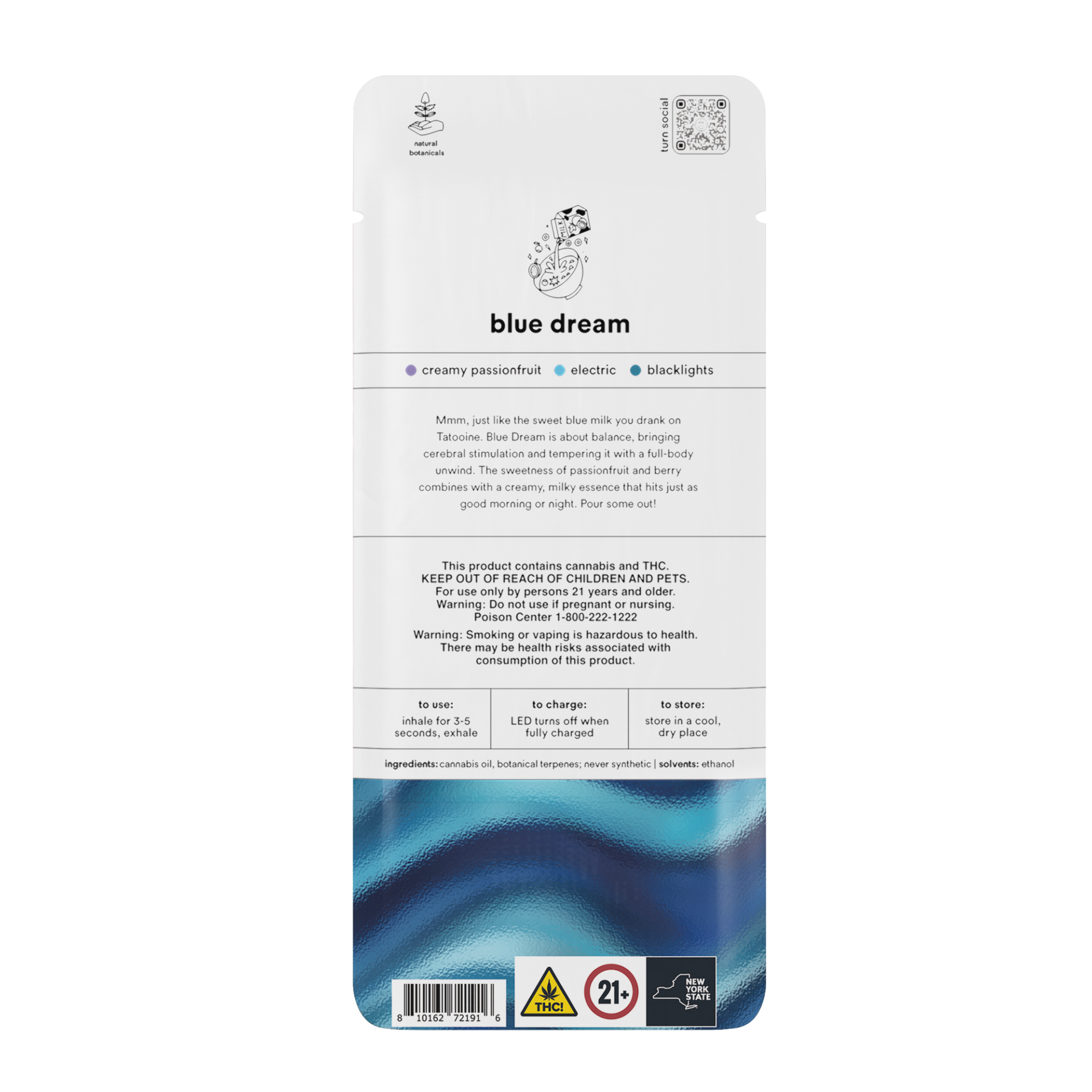 TURN Blue Dream All-In-One Vapes (Sativa) 89% {1g}