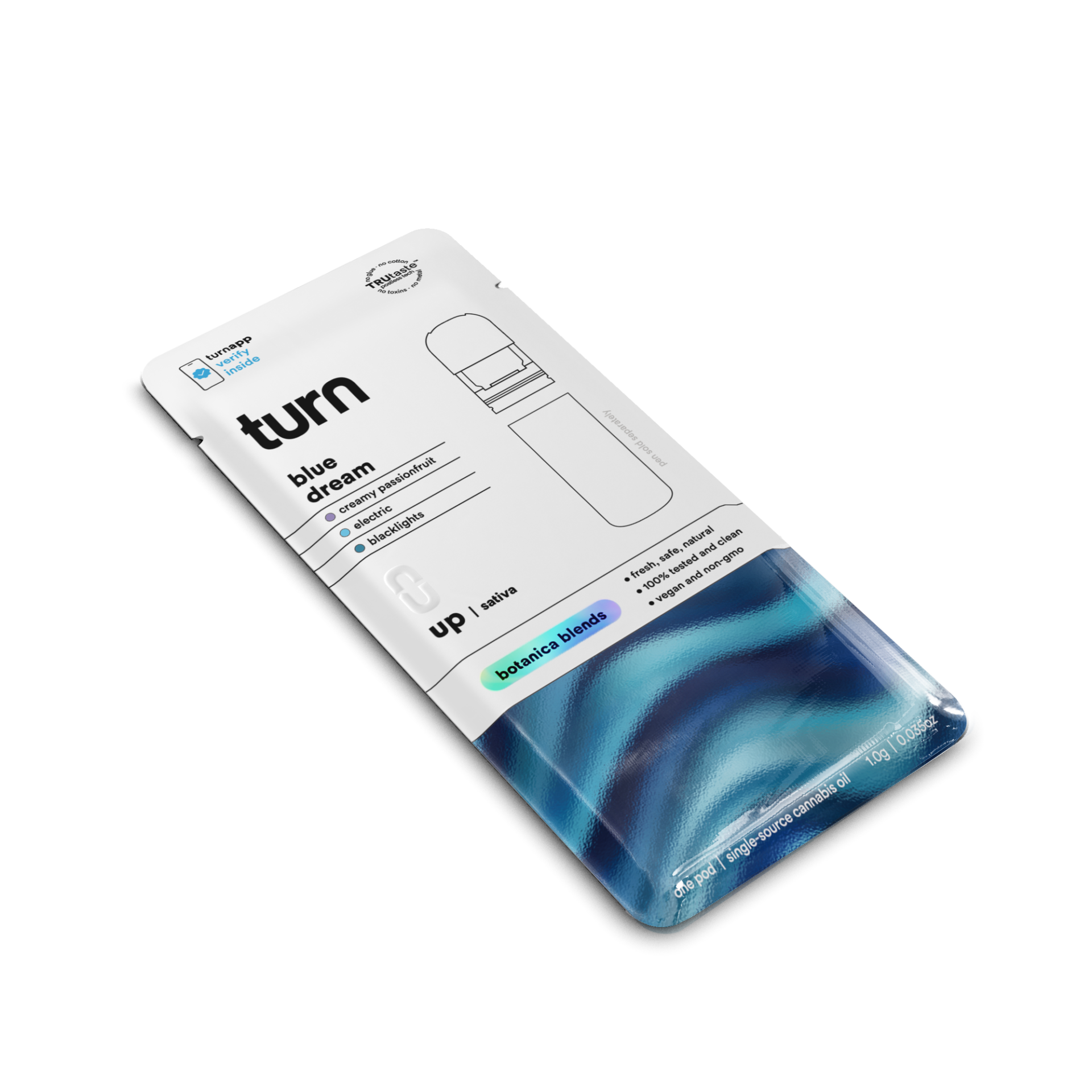 TURN Blue Dream Botanica Blends Vape Pods  (Sativa) 87.66% {1g}