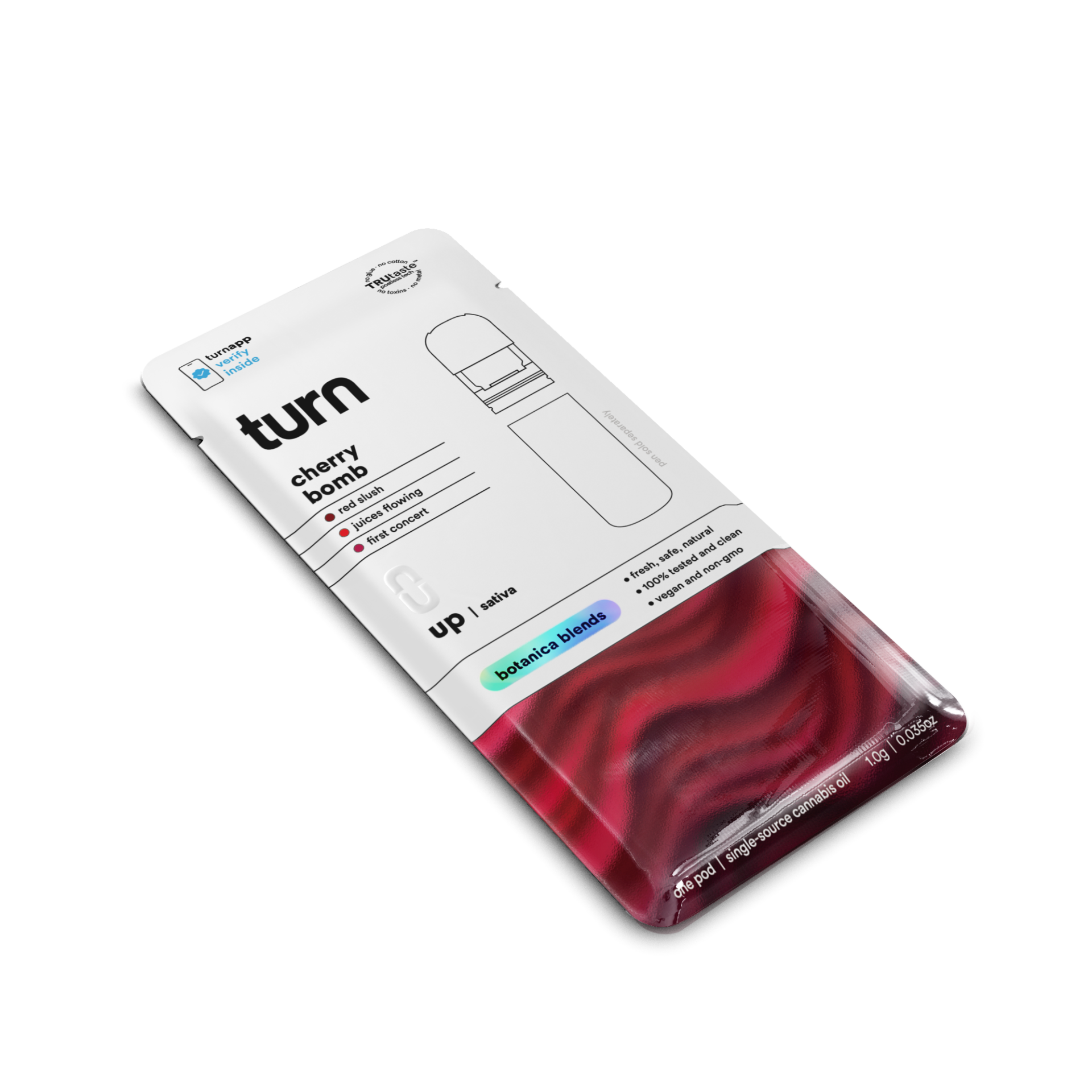 TURN Cherry Bomb Botanica Blends Vape Pods  (Sativa) 87.57% {1g}