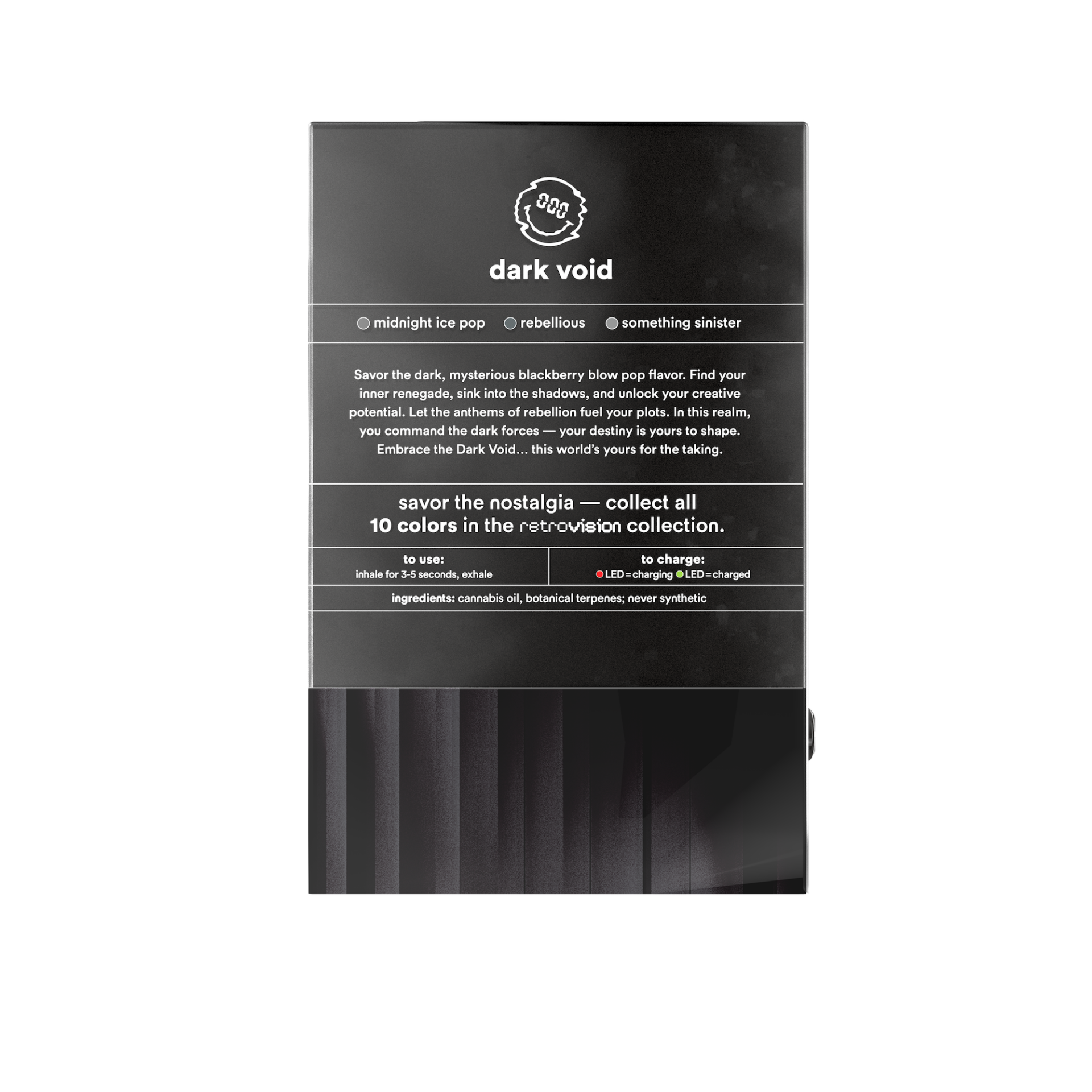 TURN Dark Void Retrovision All-In-One Vapes  (Indica) 82.6% {2g}