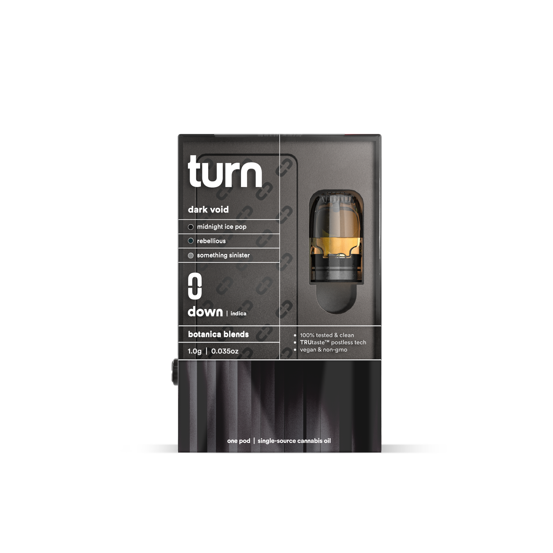 TURN Dark Void Retrovision Vape Pods (Indica) 81.1% {1g}
