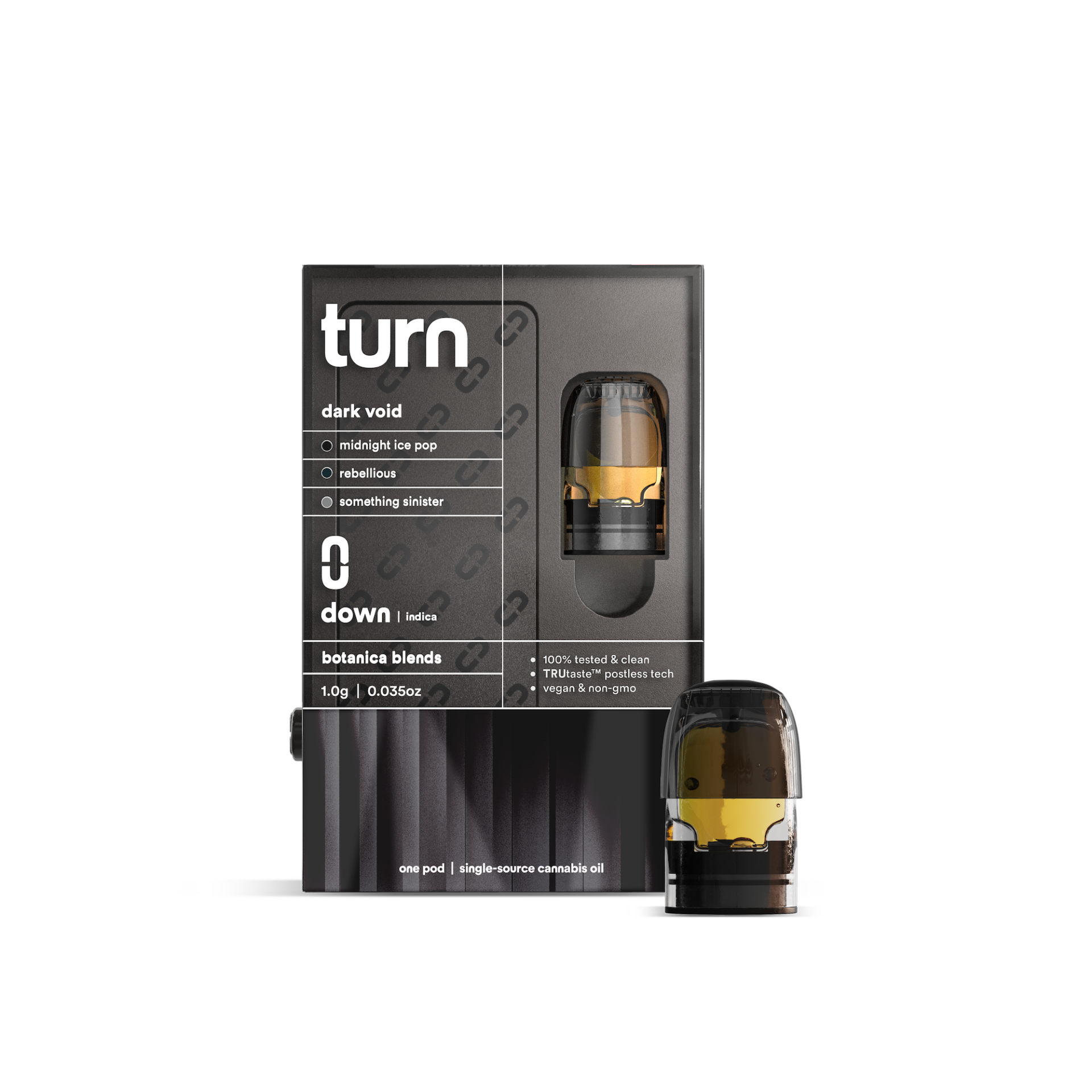 TURN Dark Void Retrovision Vape Pods (Indica) 81.1% {1g}