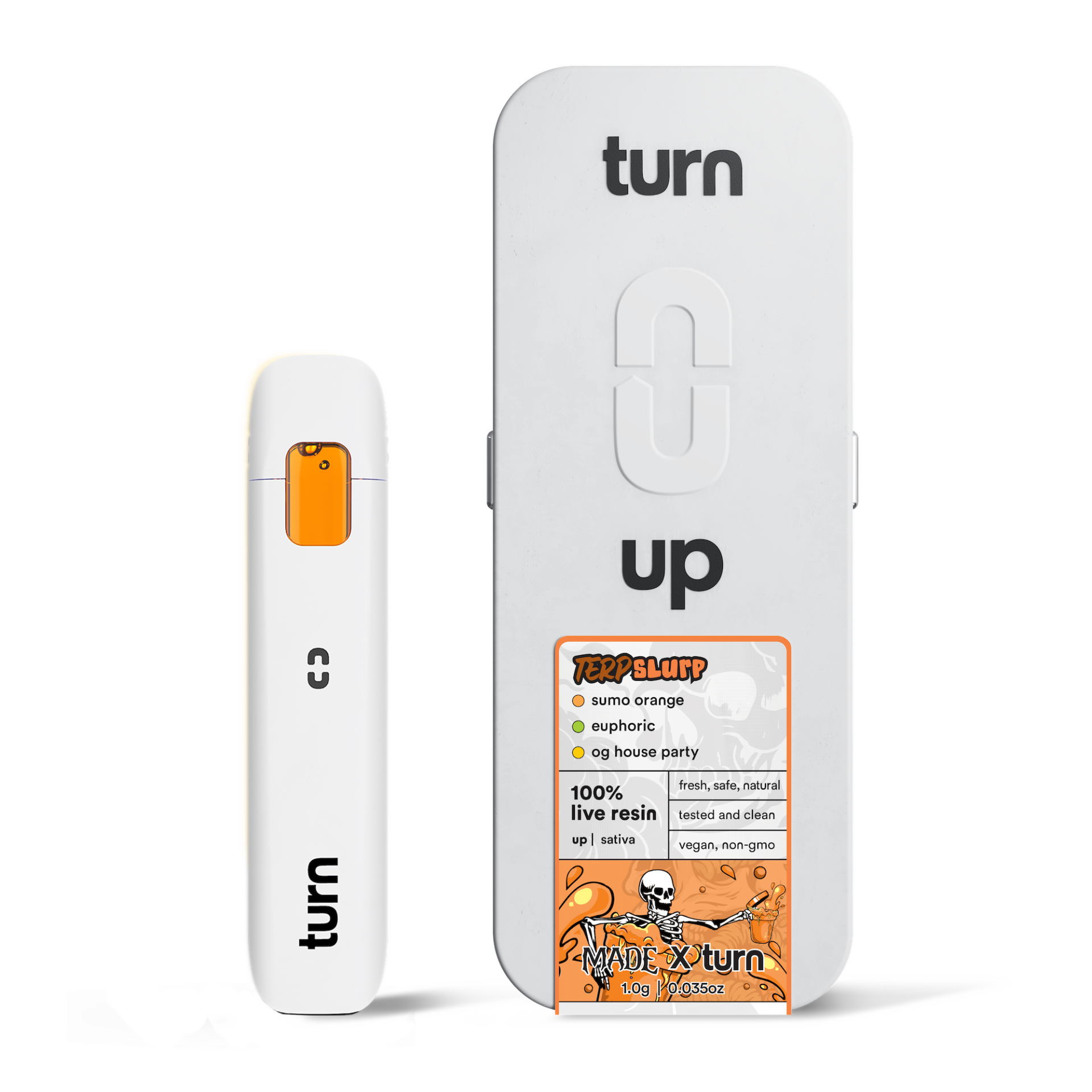 TURN Terp Slurp Live Resin All-In-One Vapes (Sativa) 86% {1g}