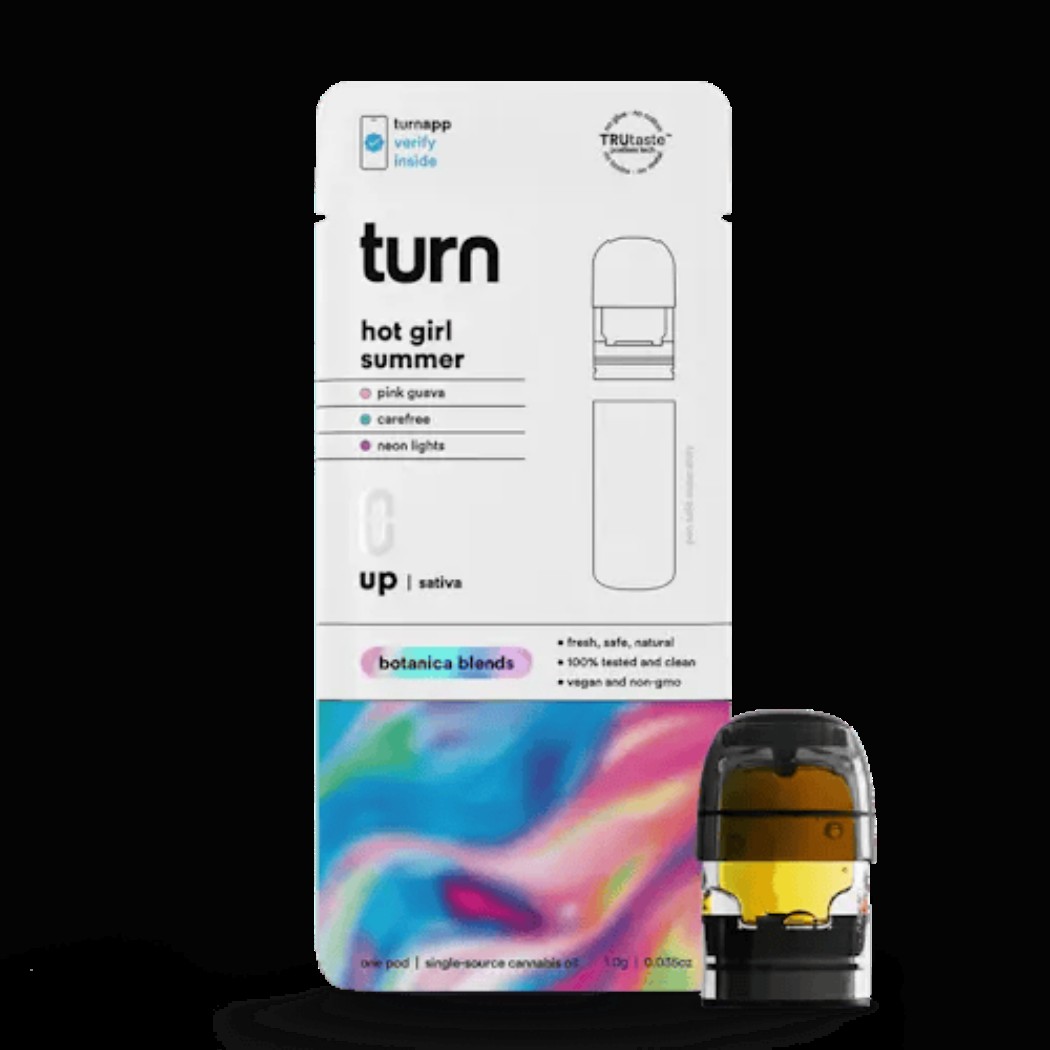 TURN Hot Girl Summer Botanica blend Vape Pods (Sativa) 92.68% {1g}