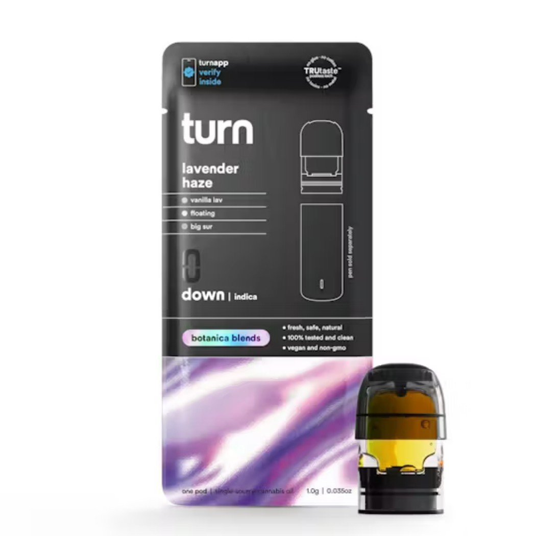 TURN Lavender Haze Vape Pods (Indica) 91.44% {1g}