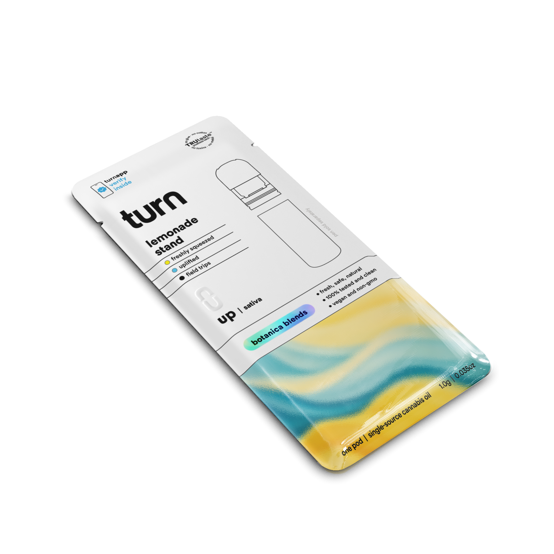 TURN Vape Pods  (Sativa) 91.23% {1g}