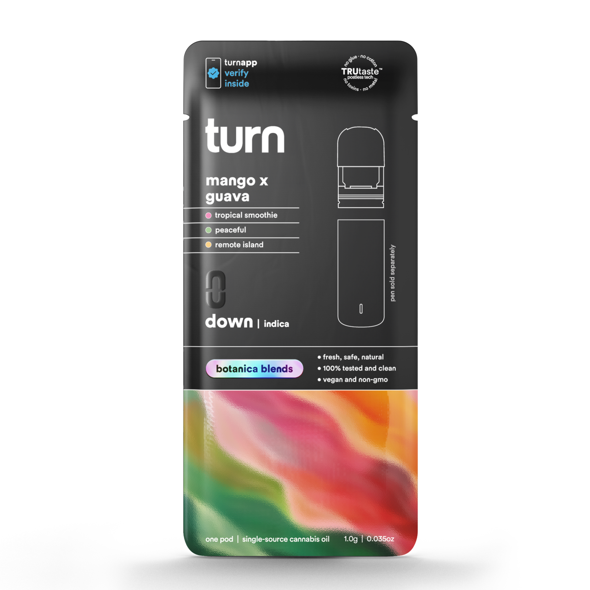 TURN Mango x Guava Botanica Blends Vape Pods (Indica) 88.52% {1g}