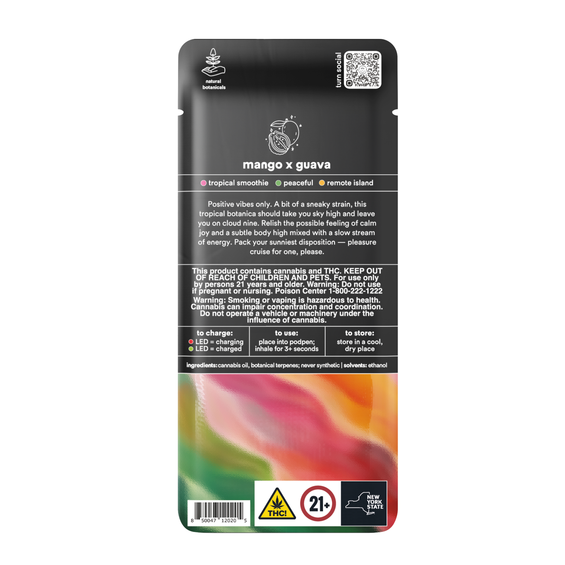 TURN Mango x Guava Botanica Blends Vape Pods (Indica) 88.52% {1g}