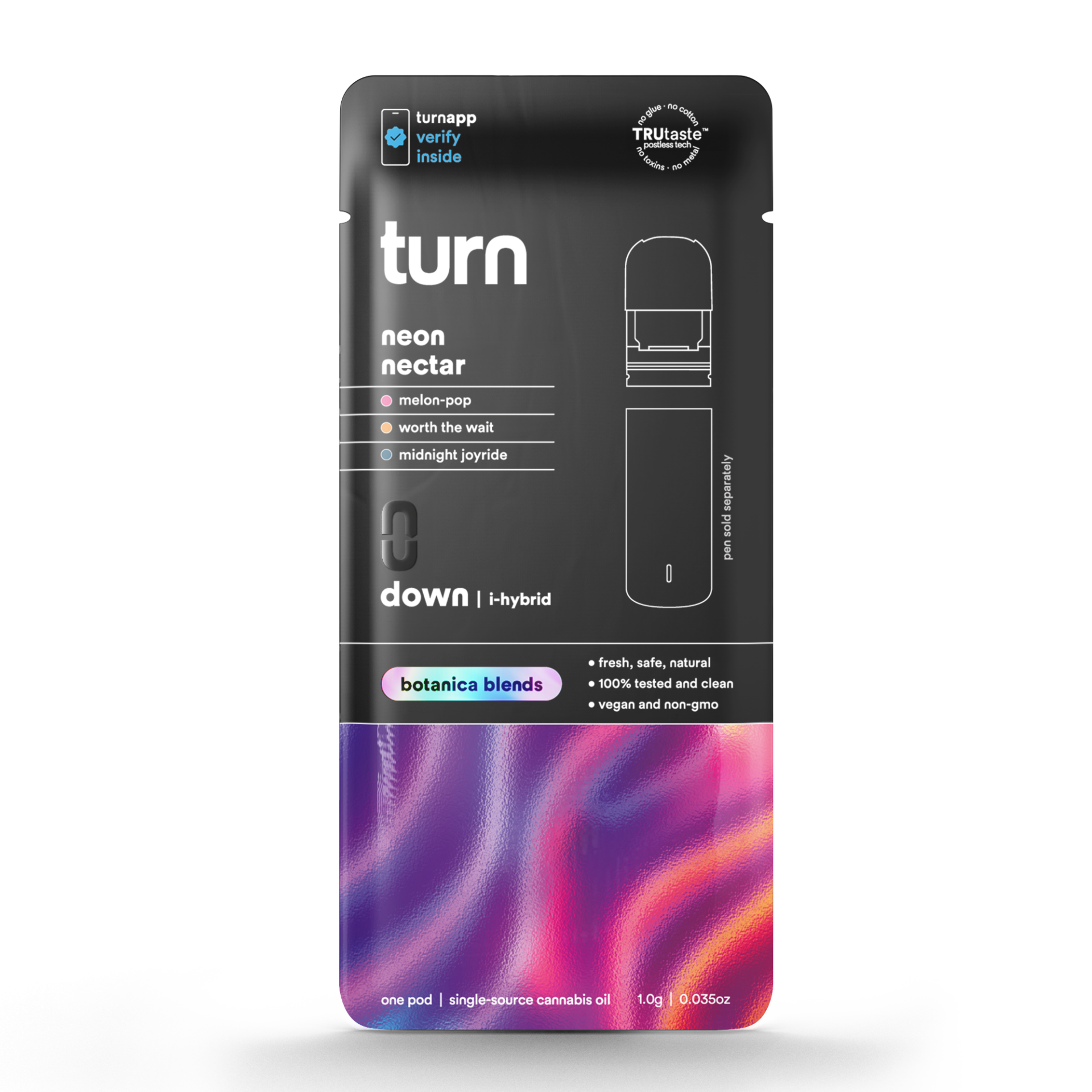 TURN Neon Nectar Vape Pods (Hybrid Indica) 89.92% {1g}