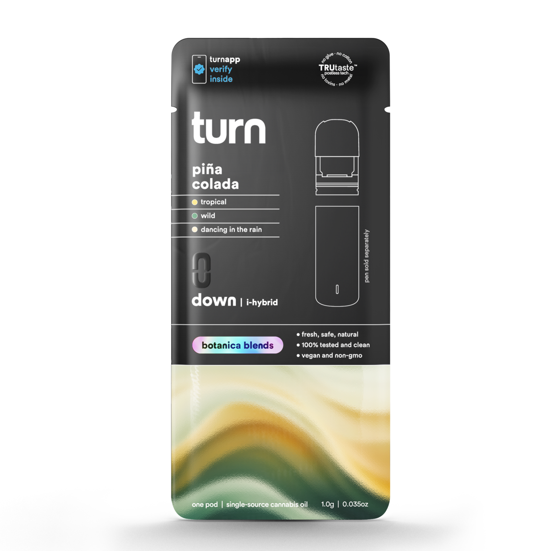TURN Pina Colada Botanica Blends Vape Pods  (Indica) 87.04% {1g}