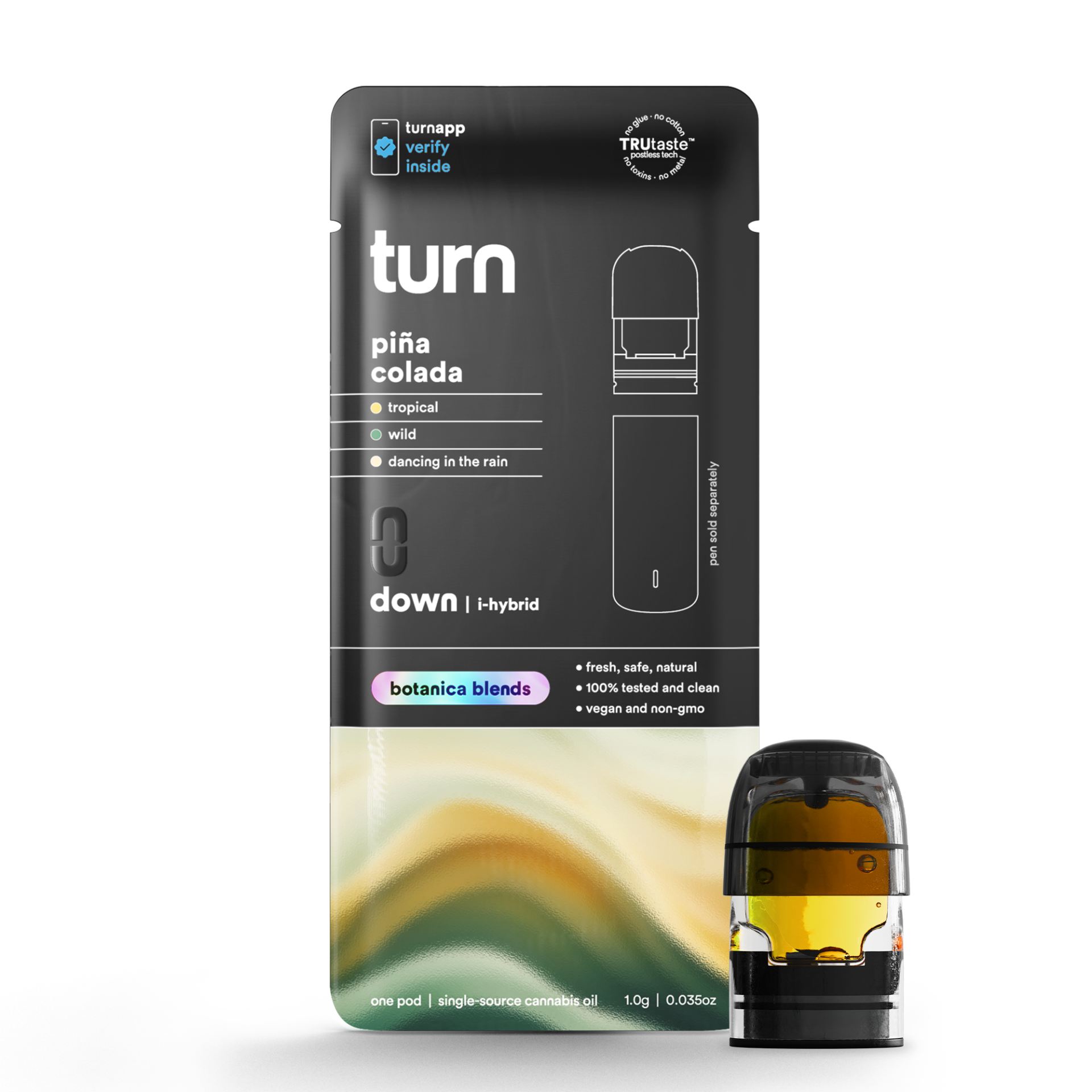TURN Pina Colada Botanica Blends Vape Pods  (Indica) 87.04% {1g}