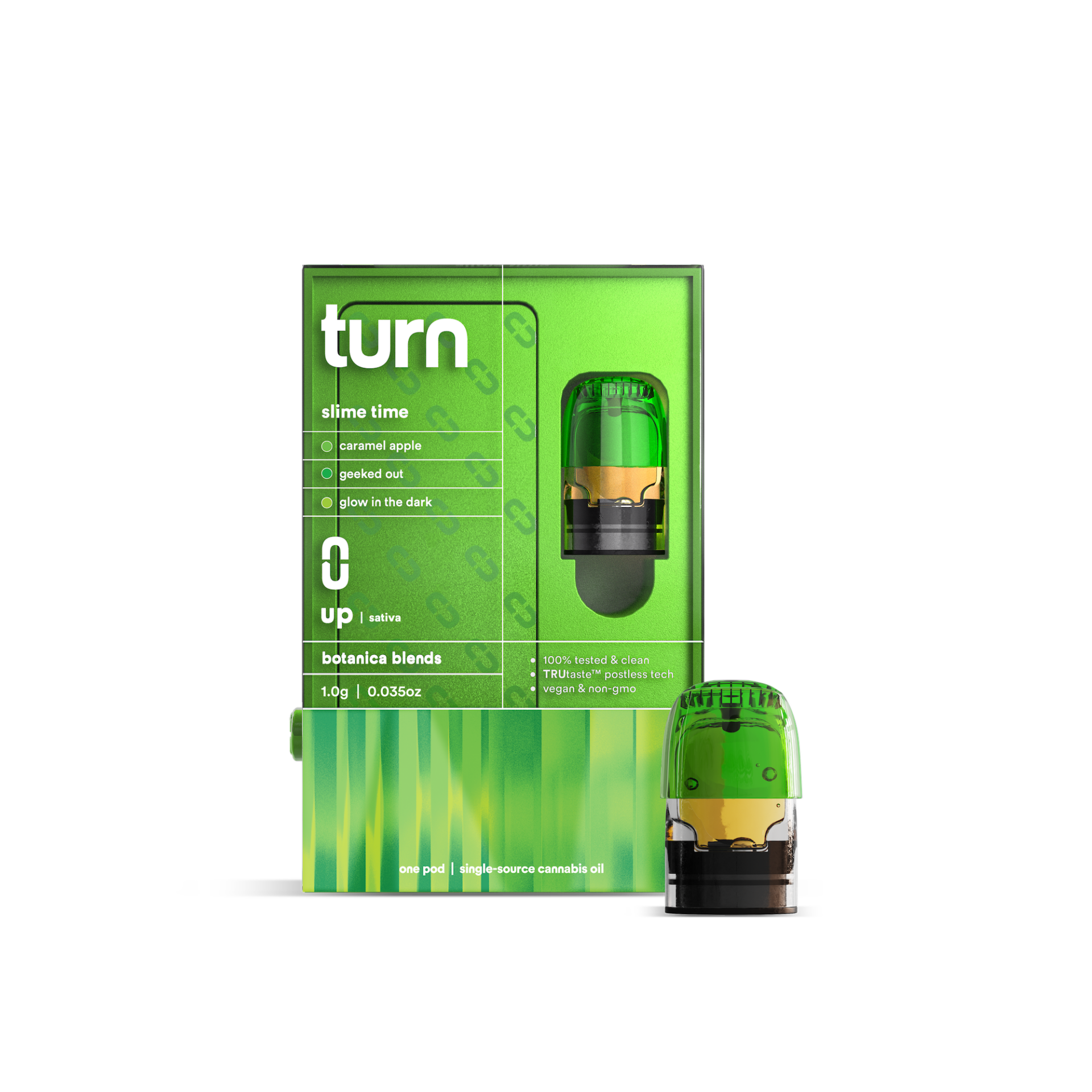 TURN Slime Time Retrovision Vape Pods  (Sativa) 88.4% {1g}