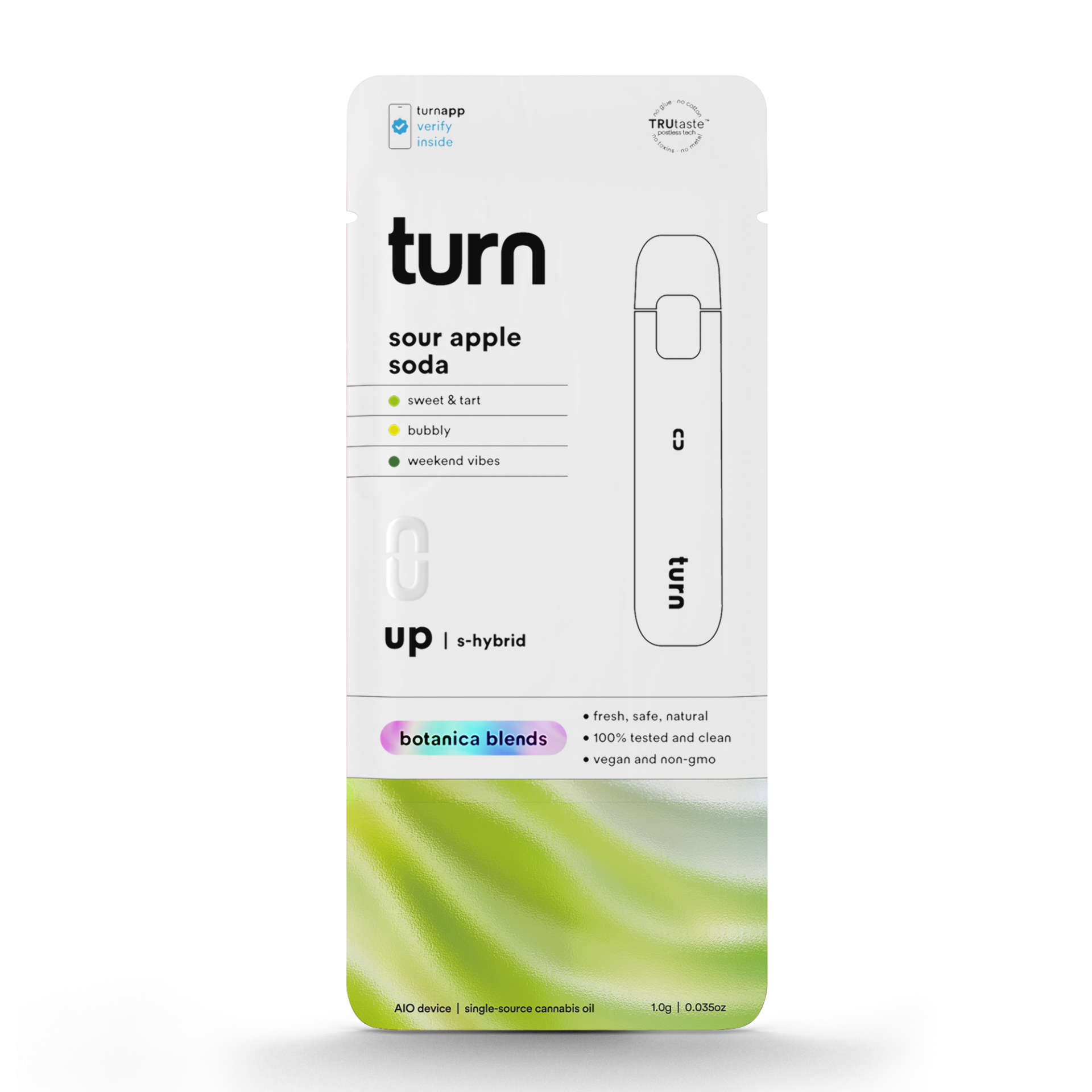 TURN Sour Apple Soda All-In-One Vapes {1g}