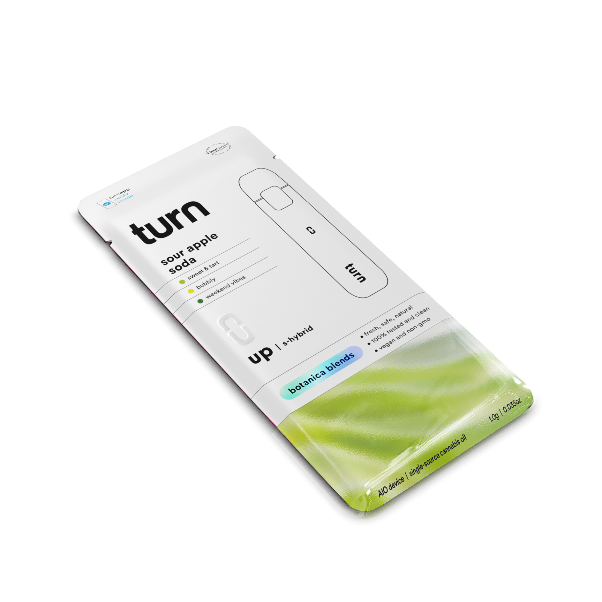 TURN Sour Apple Soda All-In-One Vapes {1g}
