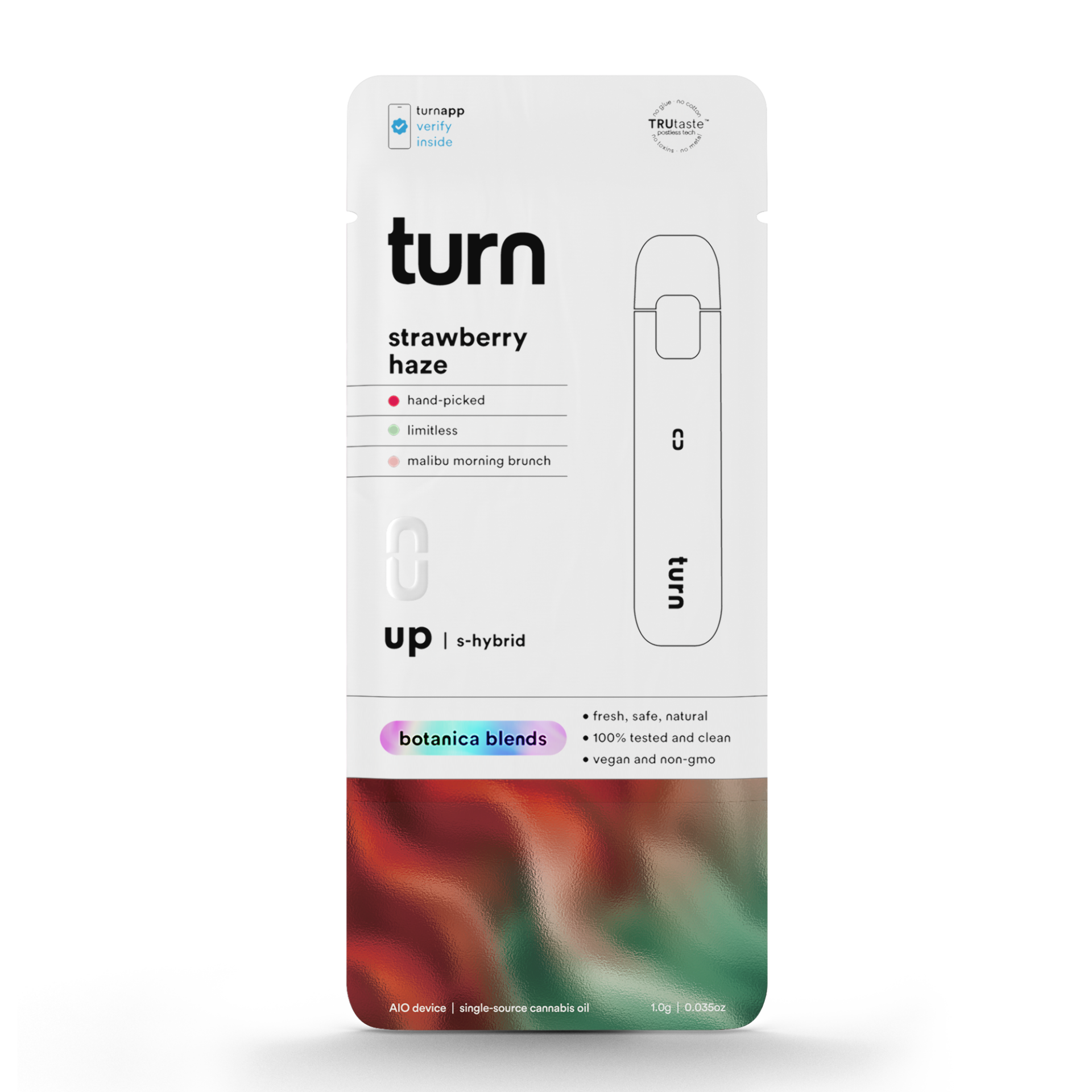 TURN Strawberry Haze All-In-One Vapes 88.80% {1g}