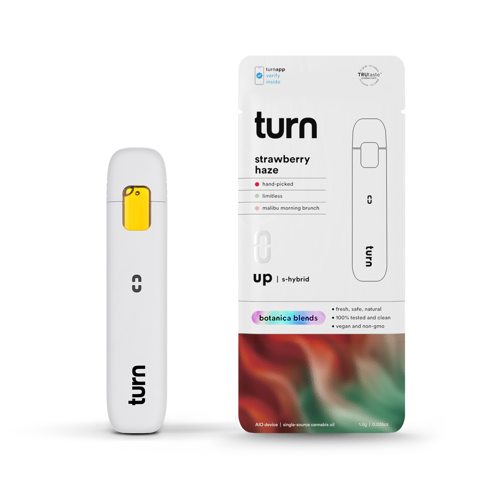 TURN Strawberry Haze All-In-One Vapes 88.80% {1g}
