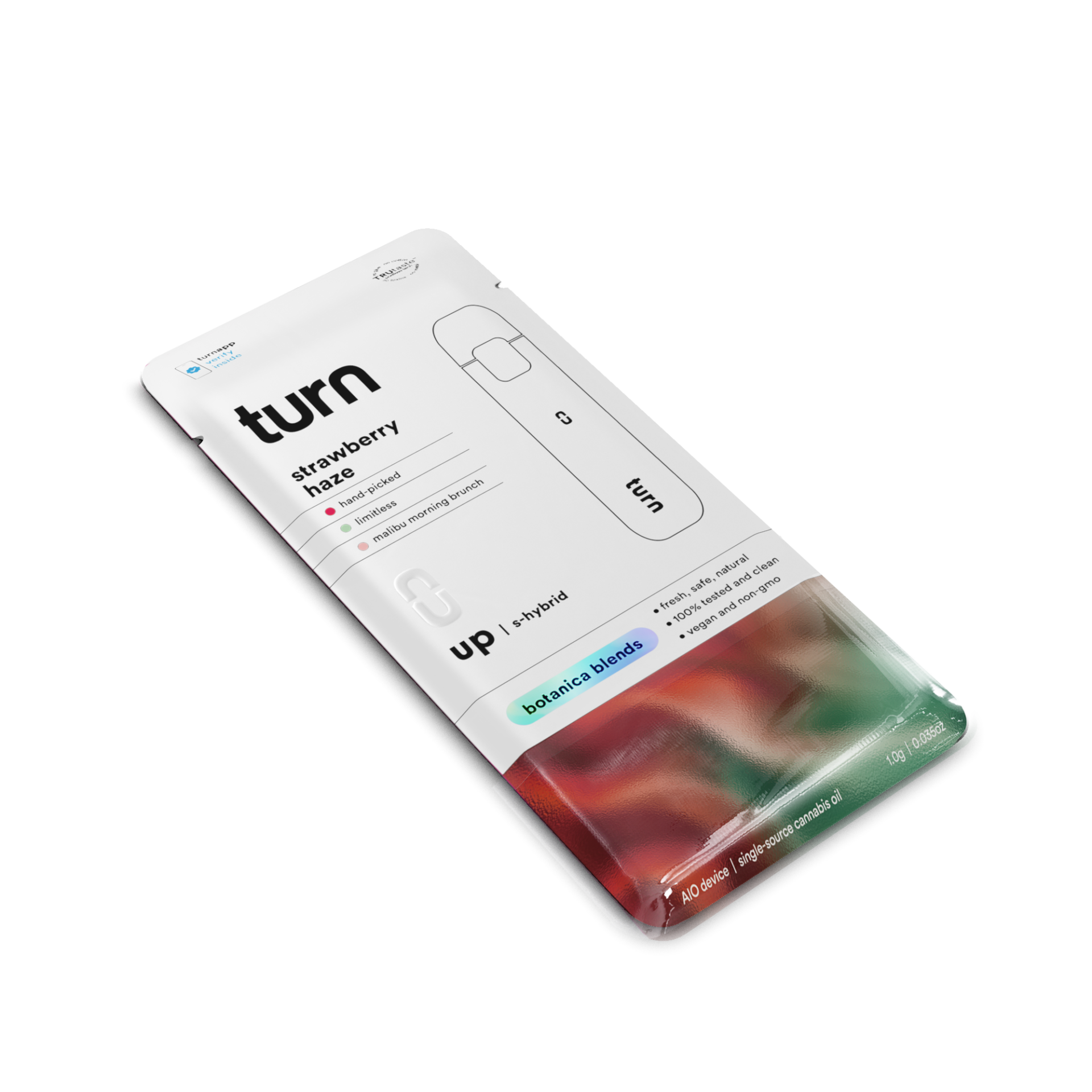 TURN Strawberry Haze All-In-One Vapes 88.80% {1g}