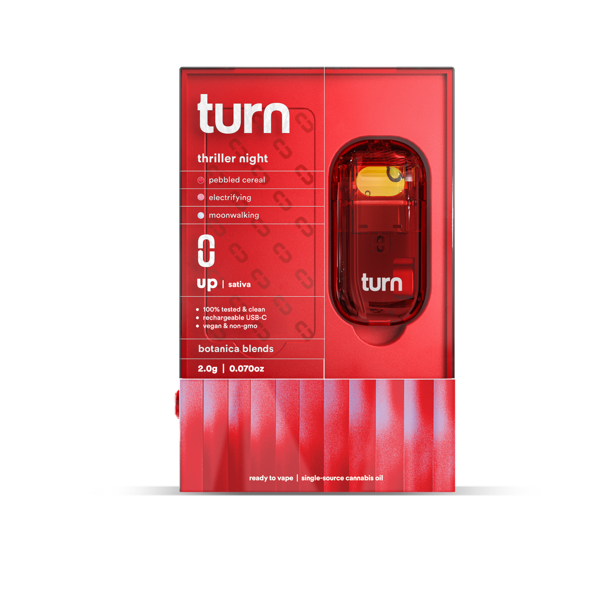 TURN Thriller Night Retrovision All-In-One Vapes (Sativa) 82.5% {2g}