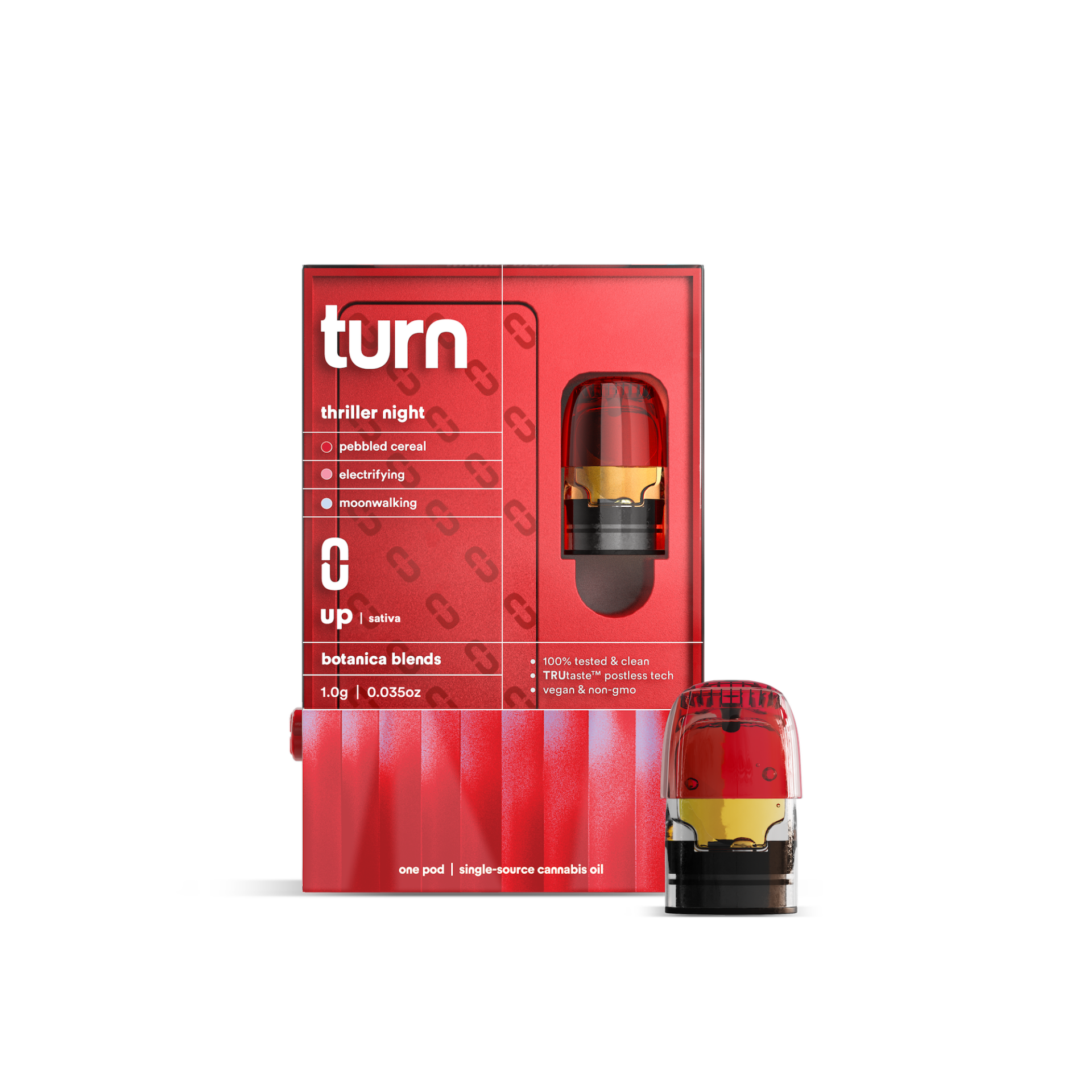 TURN Thriller Night Retrovision Vape Pods (Sativa) 81.2% {1g}