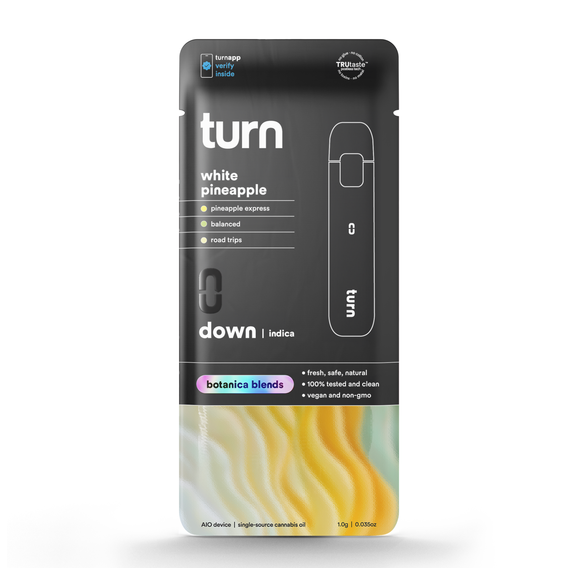 TURN White Pineapple All-In-One Vapes (Indica) 90% {1g}