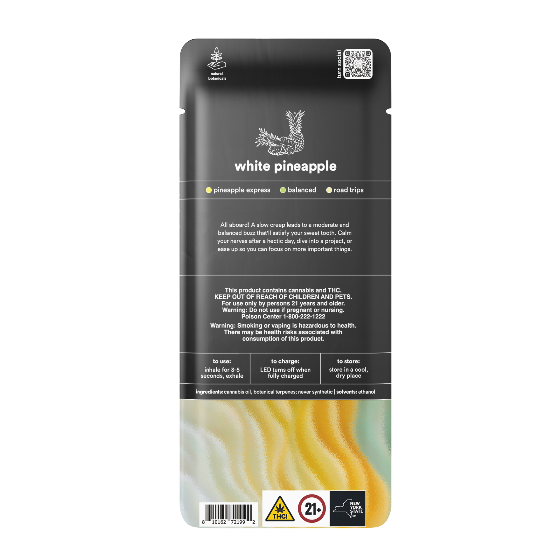 TURN White Pineapple All-In-One Vapes (Indica) 90% {1g}