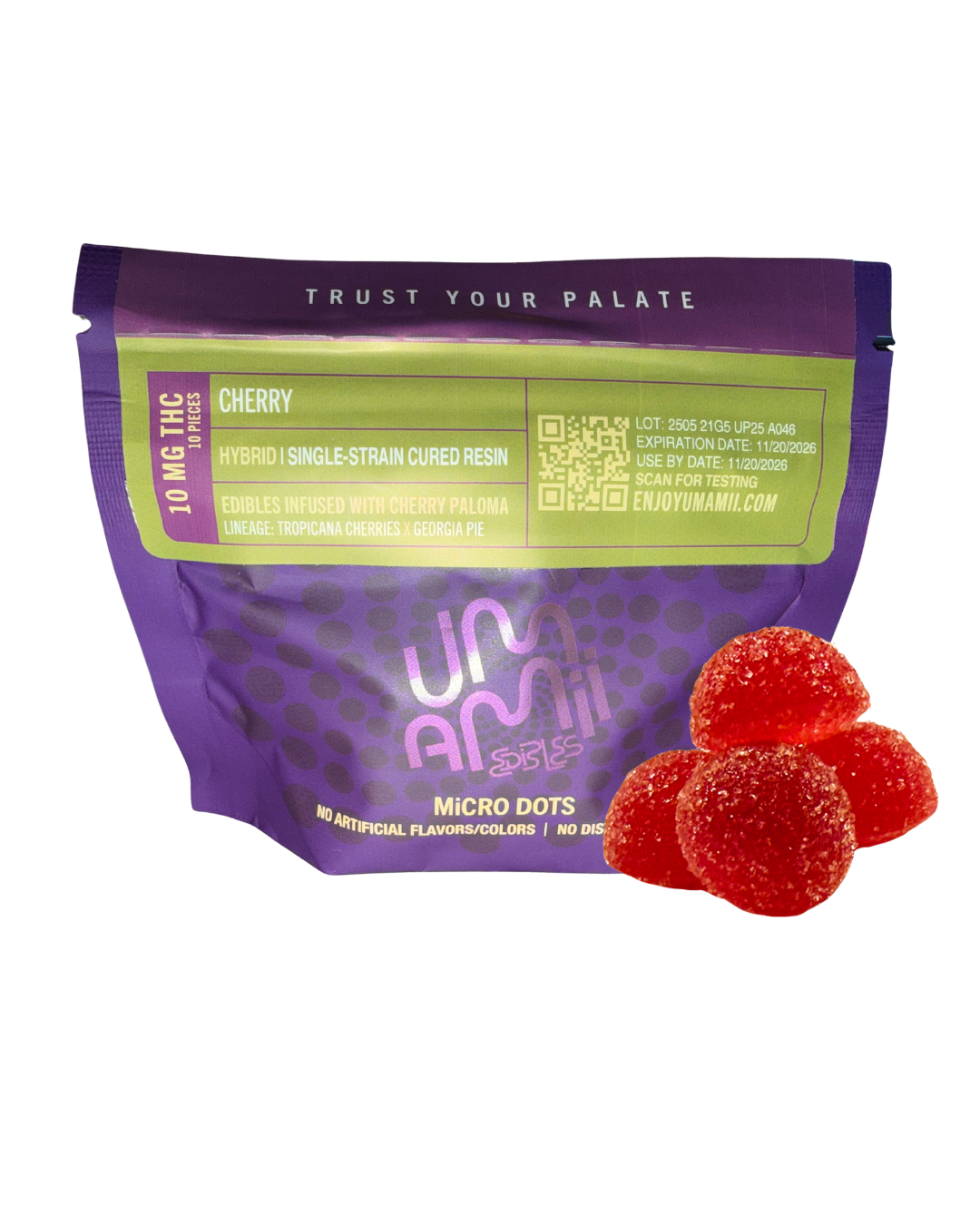 Umamii Cherry Paloma Cured Resin Gummies 10-pack (Hybrid) {100mg}