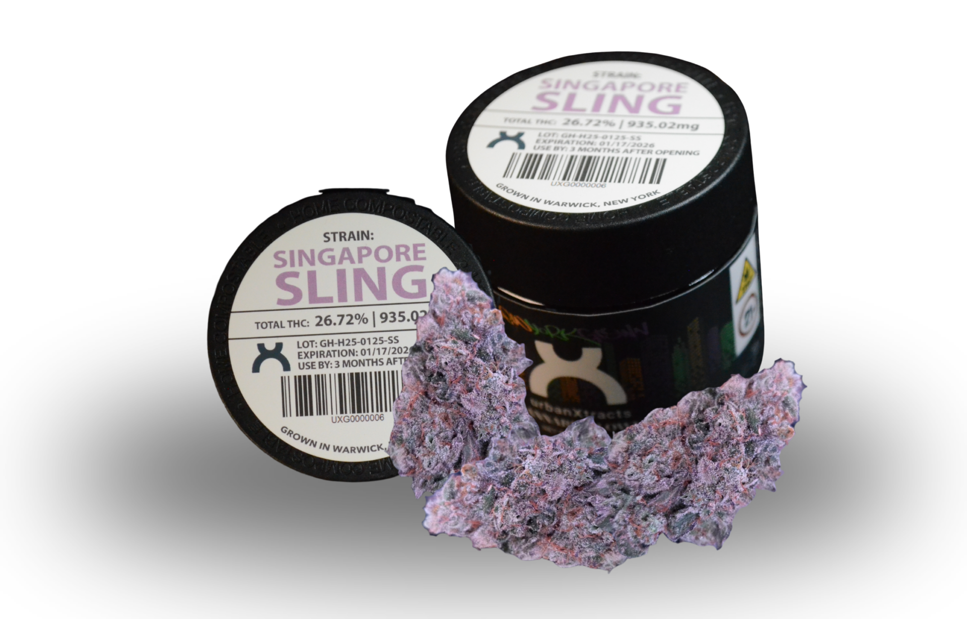 Urban Xtracts Singapore Sling Live Rosin (Indica) 71% {1g}