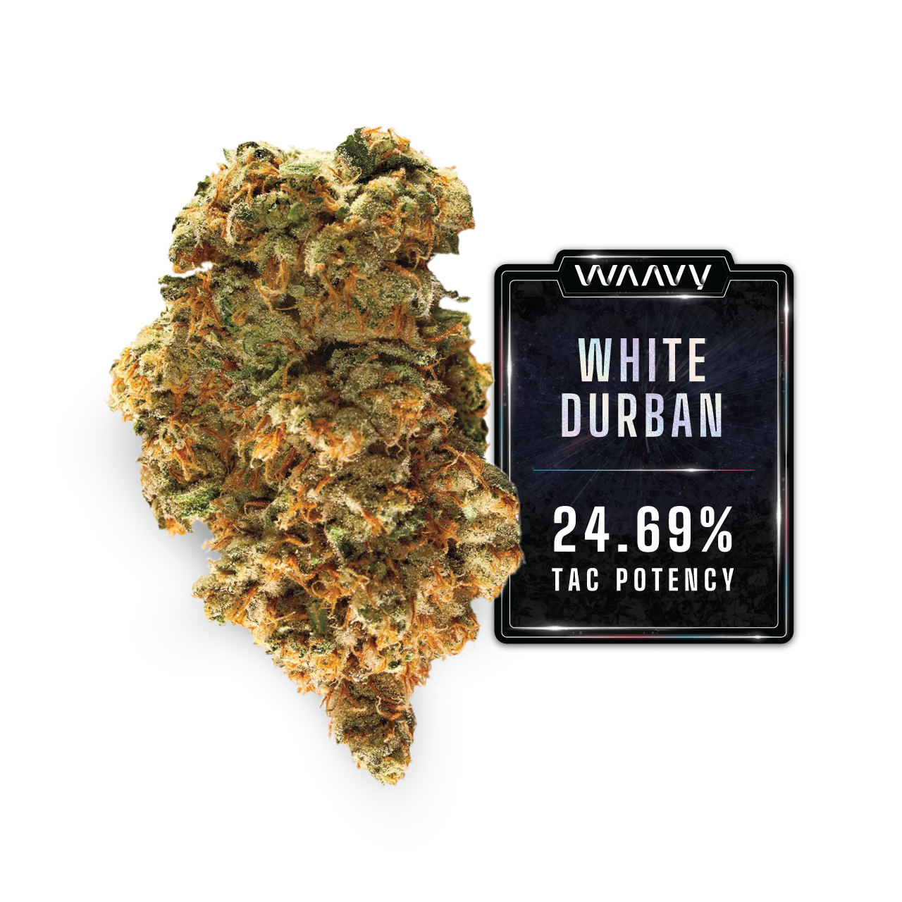 WAAVY White Durban Flower  (Sativa) 24% {3.5g}
